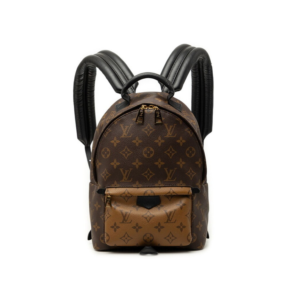 Louis Vuitton Monogram Reverse Palm Springs Backpack M43116 Brown Leather Wom...